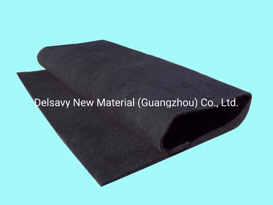 Black Polyester Filter Media Impregnated with Activated Carbon