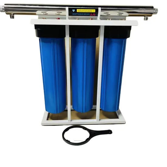 Whole House High Pressure 3 Stage 20 Inch Household Manual Black 